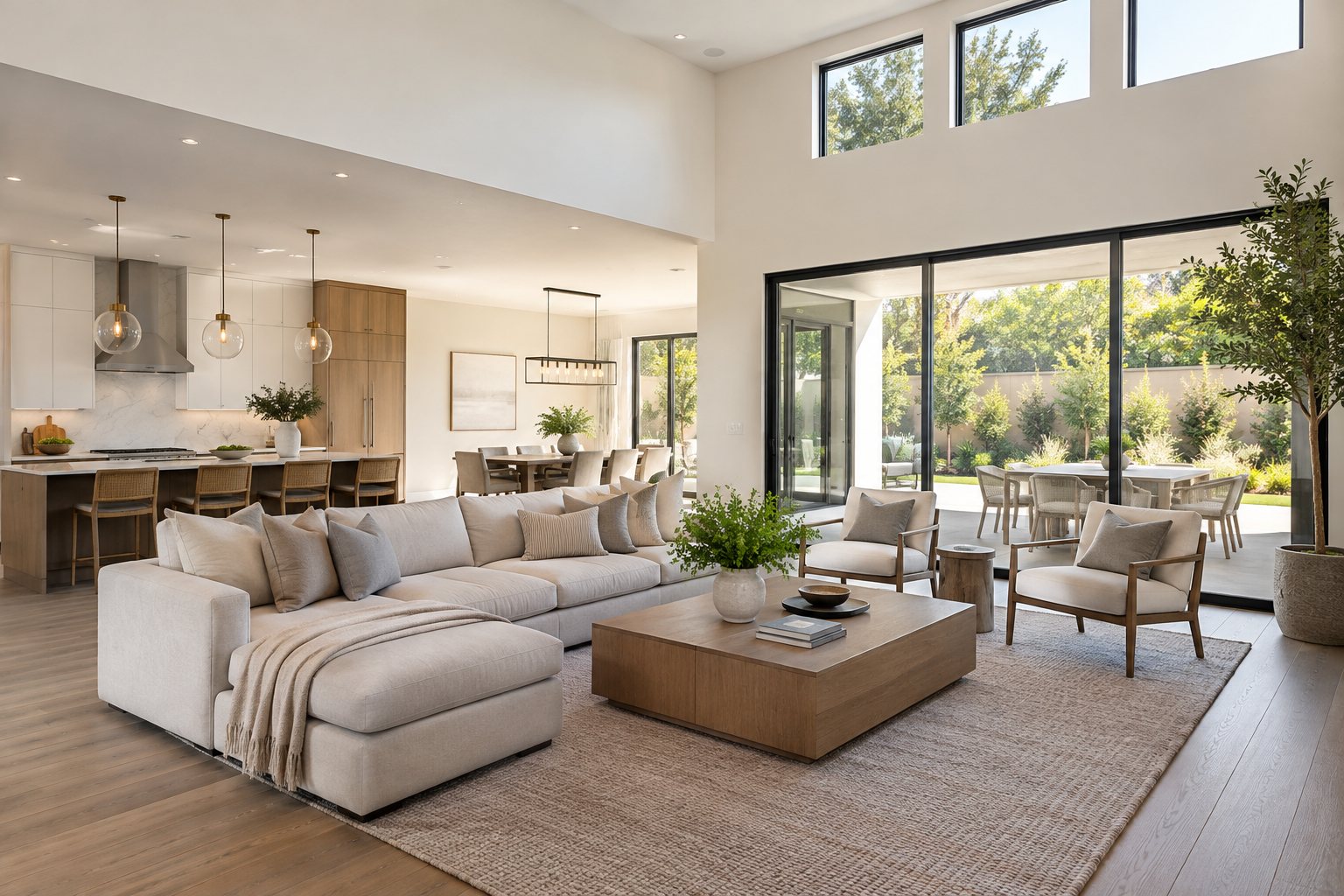 A bright South County home interior, illustrative